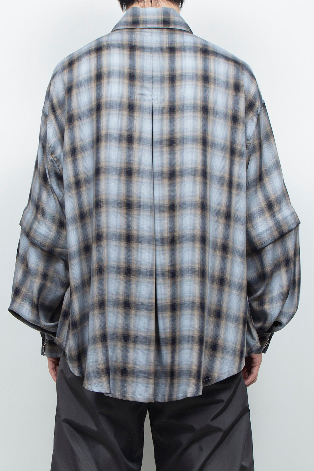 LB26AW-SH11-AMZ |  アムンゼン デタッチャブルスリーブシャツ | BLUE CHECK