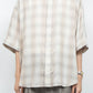 LB26AW-SH11-AMZ |  アムンゼン デタッチャブルスリーブシャツ | BEIGE CHECK