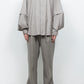 LB26AW-SH11-SCO |  SUPER140Sウール デタッチャブルスリーブシャツ | TOP GRAY