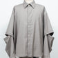 LB26AW-SH11-SCO |  SUPER140Sウール デタッチャブルスリーブシャツ | TOP GRAY