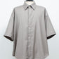 LB26AW-SH11-SCO |  SUPER140Sウール デタッチャブルスリーブシャツ | TOP GRAY