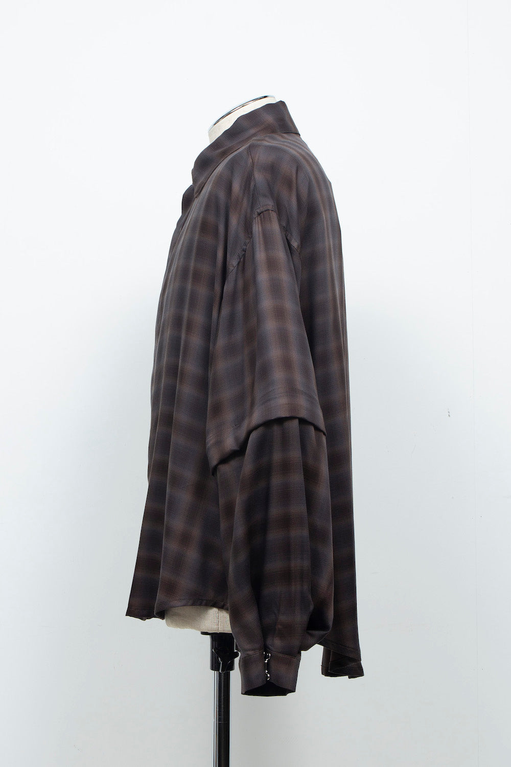 LB26AW-SH11-AMZ |  アムンゼン デタッチャブルスリーブシャツ | BROWN CHECK