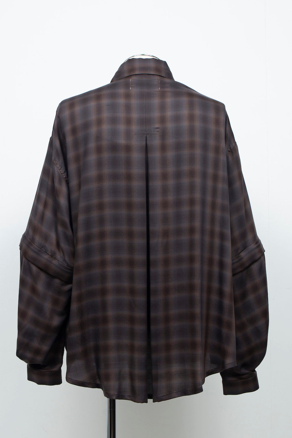 LB26AW-SH11-AMZ |  アムンゼン デタッチャブルスリーブシャツ | BROWN CHECK