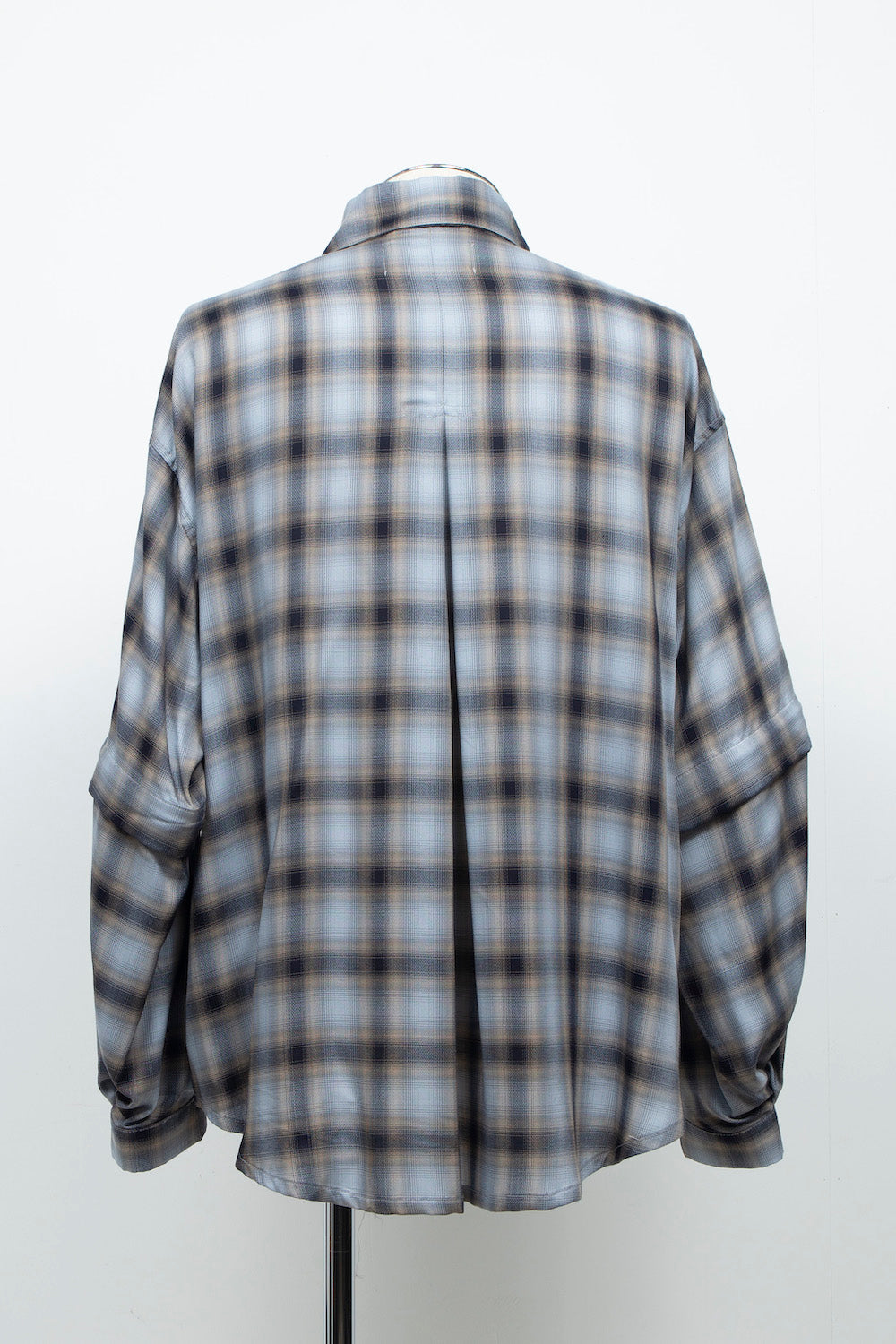 LB26AW-SH11-AMZ |  アムンゼン デタッチャブルスリーブシャツ | BLUE CHECK