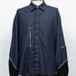 <last item> LB26AW-SH12-OWD | Light Ounce Denim Twist Sleeve Shirt | INDIGO WASHED</last>