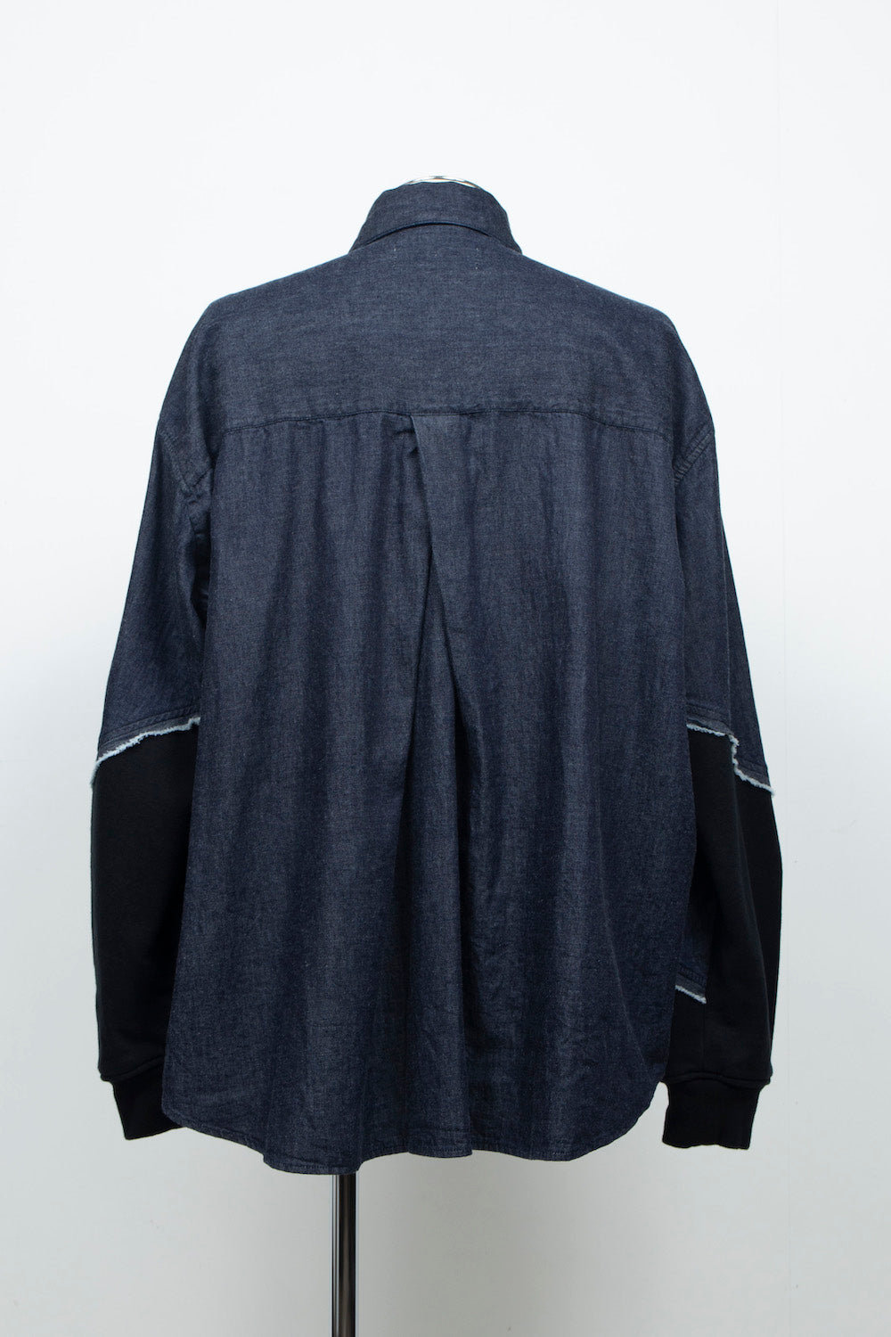 <last item> LB26AW-SH12-OWD | Light Ounce Denim Twist Sleeve Shirt | INDIGO WASHED</last>
