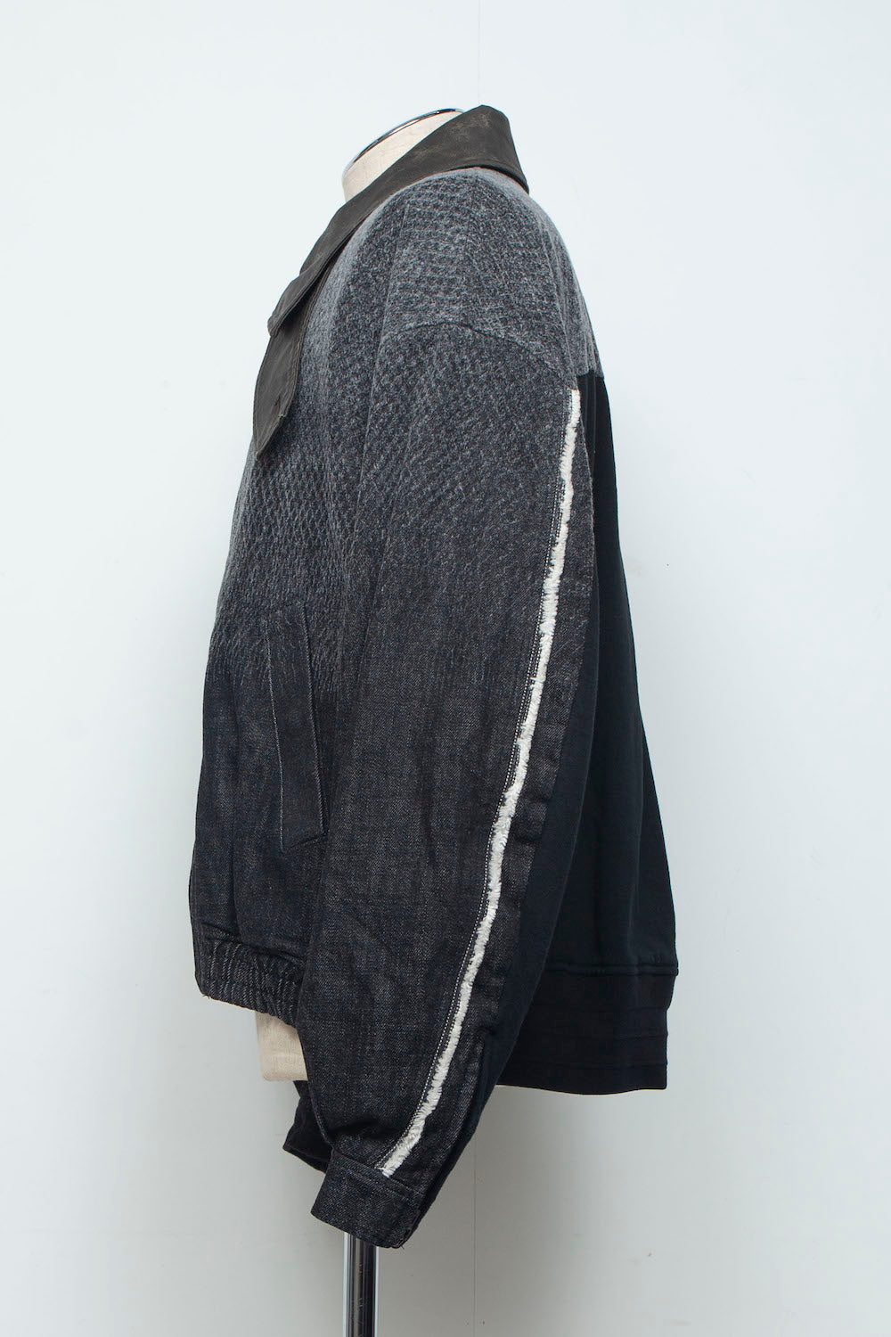 <last item> LB26SS-JK02-HPD | Foil Print Reconstructed Carpenter Denim Jacket | BLACK×FOIL</last>