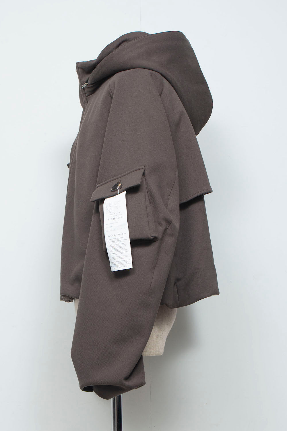 LB26AW-BL03-DFB | DOWN FABRICショートフードブルゾン | BROWN