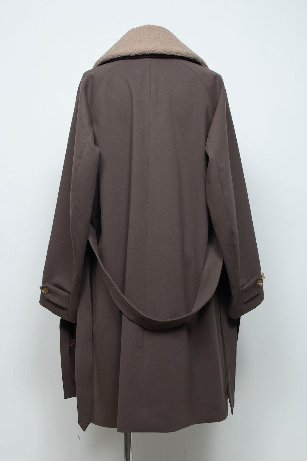 <LAST 1点> LB26AW-CO10-DFB | DOWN FABRICステンカラーコート | BROWN