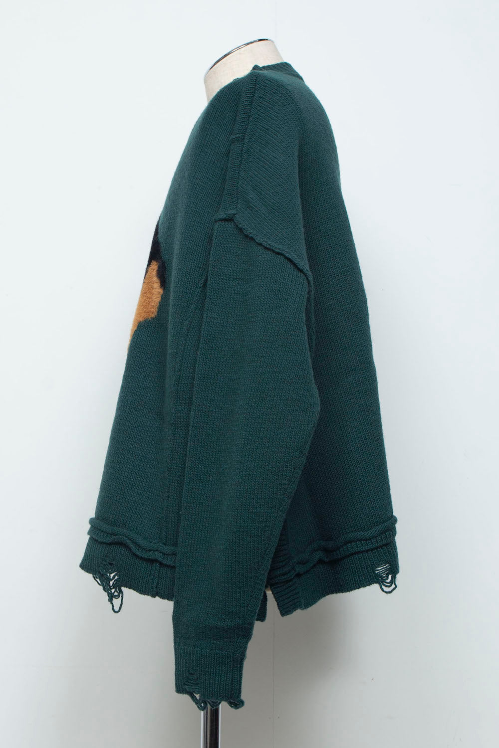 <LAST 1点> LB26AW-KN11 | ドッグモチーフインターシャセーター | JADE