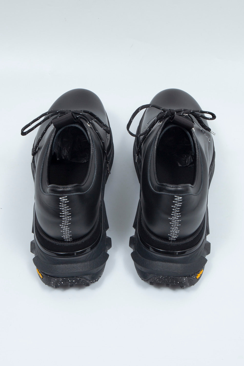 *Limited Edition* *Reprint Edition* LBLM-SHOES01 | Stitchwork Docking Leather Shoes | BLACK