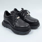 *Limited Edition* *Reprint Edition* LBLM-SHOES01 | Stitchwork Docking Leather Shoes | BLACK