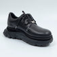 *Limited Edition* *Reprint Edition* LBLM-SHOES01 | Stitchwork Docking Leather Shoes | BLACK