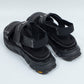*限定* *復刻版*  LBLM-SHOES03 | ステッチワークドッキングレザーサンダル | BLACK