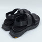 *限定* *復刻版*  LBLM-SHOES03 | ステッチワークドッキングレザーサンダル | BLACK