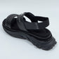 *限定* *復刻版*  LBLM-SHOES03 | ステッチワークドッキングレザーサンダル | BLACK