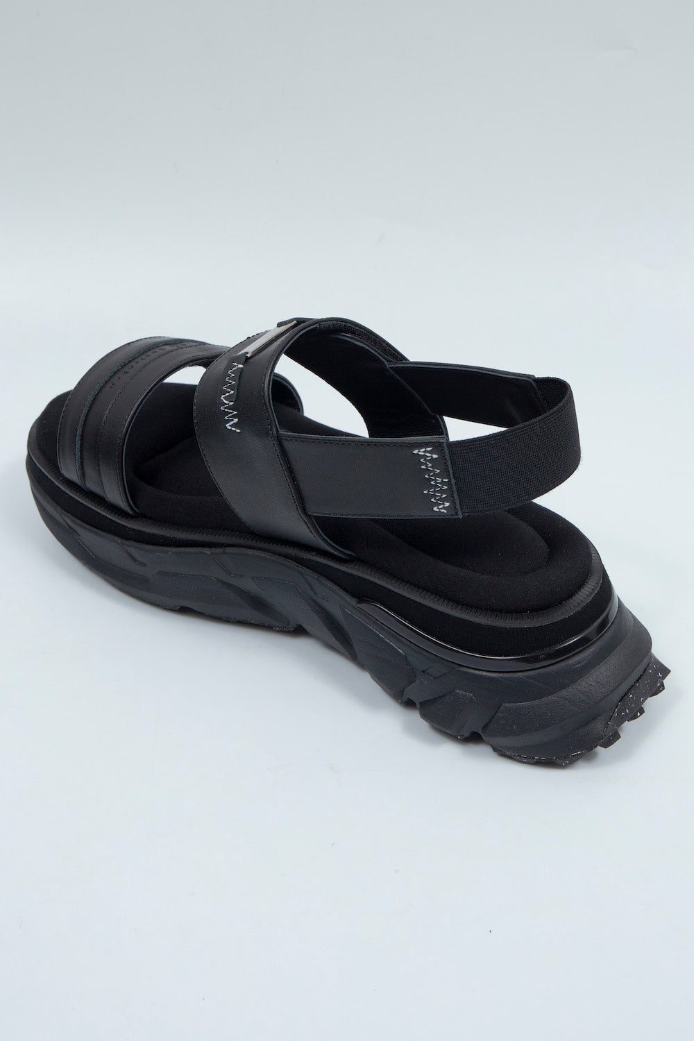 *限定* *復刻版*  LBLM-SHOES03 | ステッチワークドッキングレザーサンダル | BLACK