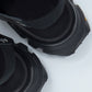 *限定* *復刻版*  LBLM-SHOES03 | ステッチワークドッキングレザーサンダル | BLACK