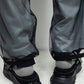 *限定* *復刻版*  LBLM-SHOES03 | ステッチワークドッキングレザーサンダル | BLACK
