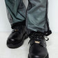 *Limited Edition* *Reprint Edition* LBLM-SHOES01 | Stitchwork Docking Leather Shoes | BLACK