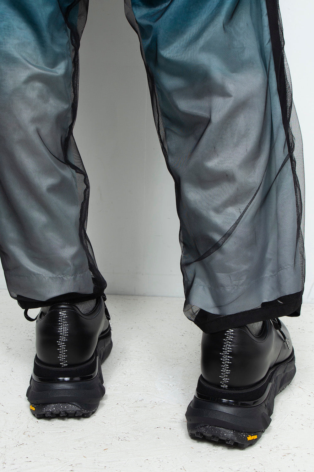 *Limited Edition* *Reprint Edition* LBLM-SHOES01 | Stitchwork Docking Leather Shoes | BLACK