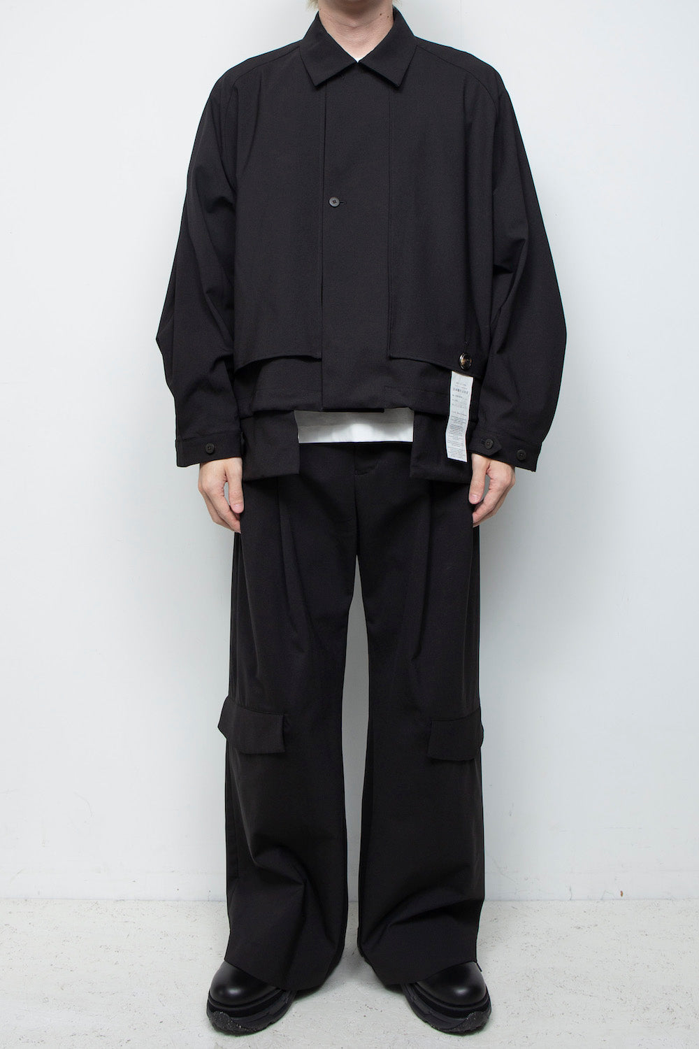 <LAST 1点> LB25AW-SH09-BDS | 3レイヤーボンディングスーツショートトレンチジャケット | BLACK