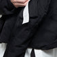 <LAST 1点> LB25AW-BL03-VTN | QUOISM®️パッティングショートフードブルゾン | BLACK
