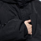 <LAST 1点> LB25AW-BL03-VTN | QUOISM®️パッティングショートフードブルゾン | BLACK