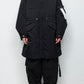 <LAST 1点> LB25AW-FC01-VTN | QUOISM®️パッティングフィッシュテールコート | BLACK