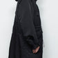 <LAST 1点> LB25AW-FC01-VTN | QUOISM®️パッティングフィッシュテールコート | BLACK