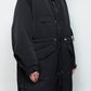 <LAST 1点> LB25AW-FC01-VTN | QUOISM®️パッティングフィッシュテールコート | BLACK