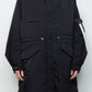 <LAST 1点> LB25AW-FC01-VTN | QUOISM®️パッティングフィッシュテールコート | BLACK