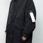 <LAST 1点> LB25AW-FC01-VTN | QUOISM®️パッティングフィッシュテールコート | BLACK