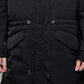 <LAST 1点> LB25AW-FC01-VTN | QUOISM®️パッティングフィッシュテールコート | BLACK
