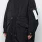 <LAST 1点> LB25AW-FC01-VTN | QUOISM®️パッティングフィッシュテールコート | BLACK