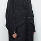 <LAST 1点> LB25AW-FC01-VTN | QUOISM®️パッティングフィッシュテールコート | BLACK