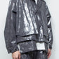 <LAST 1点> LB25AW-SH09-HKW | ウォッシュドホイルコーティングショートトレンチジャケット | STEEL GRAY