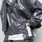 <LAST 1点> LB25AW-SH09-HKW | ウォッシュドホイルコーティングショートトレンチジャケット | STEEL GRAY