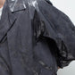 <LAST 1点> LB25AW-SH09-HKW | ウォッシュドホイルコーティングショートトレンチジャケット | STEEL GRAY