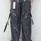 <LAST 1点> 
LB25AW-PT05-HKW | ウォッシュドホイルコーティングデタッチャブルカーゴパンツ | STEEL GRAY