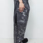 <LAST 1点> 
LB25AW-PT05-HKW | ウォッシュドホイルコーティングデタッチャブルカーゴパンツ | STEEL GRAY