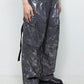 <LAST 1点> 
LB25AW-PT05-HKW | ウォッシュドホイルコーティングデタッチャブルカーゴパンツ | STEEL GRAY