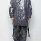 <LAST 1点> LB25AW-SHCO01-HKW | ウォッシュドホイルコーティングステンカラーライトコート | STEEL GRAY