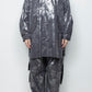 <LAST 1点> LB25AW-SHCO01-HKW | ウォッシュドホイルコーティングステンカラーライトコート | STEEL GRAY