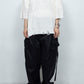 *Limited* LBLM-KNTE02 | Crushed Hand Stitch Knit T-Shirt | OFF WHITE