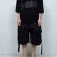 *Limited Edition* LBLM-KNTE02 | Crushed Hand Stitch Knit T-Shirt | BLACK