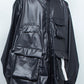 LB25SS-SH07-FFL| FAKE-FAKE LEATHER Ⅱ M-65モチーフシャツジャケット | BLACK