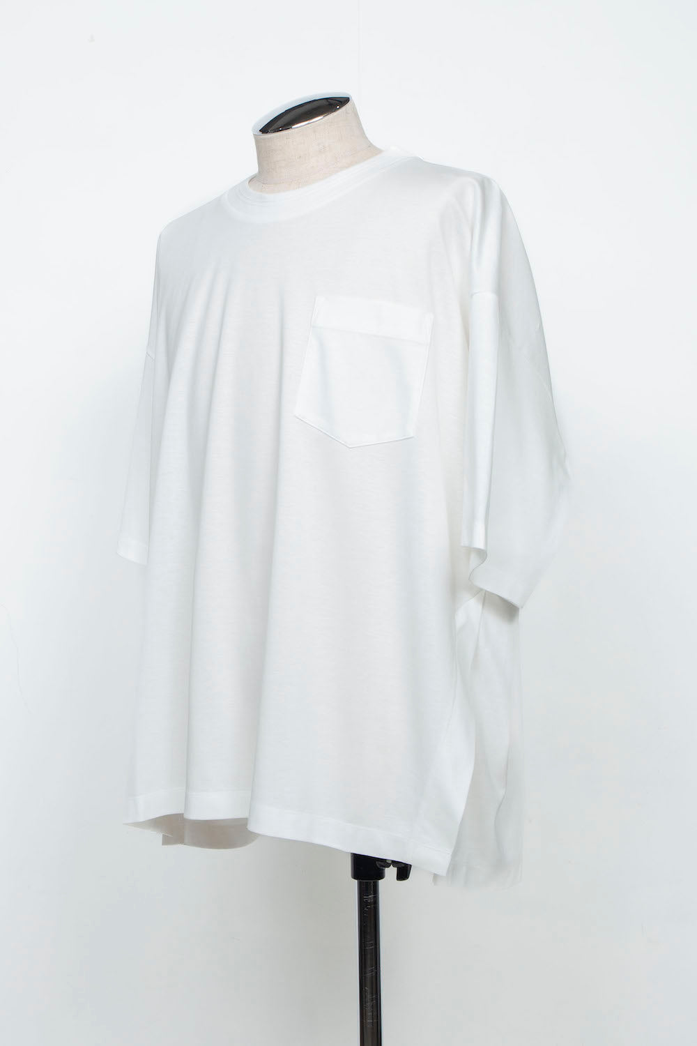 LBLM-TE09-PLN | スーペリアピマコットンオリジナルリブネックTシャツ | WHITE