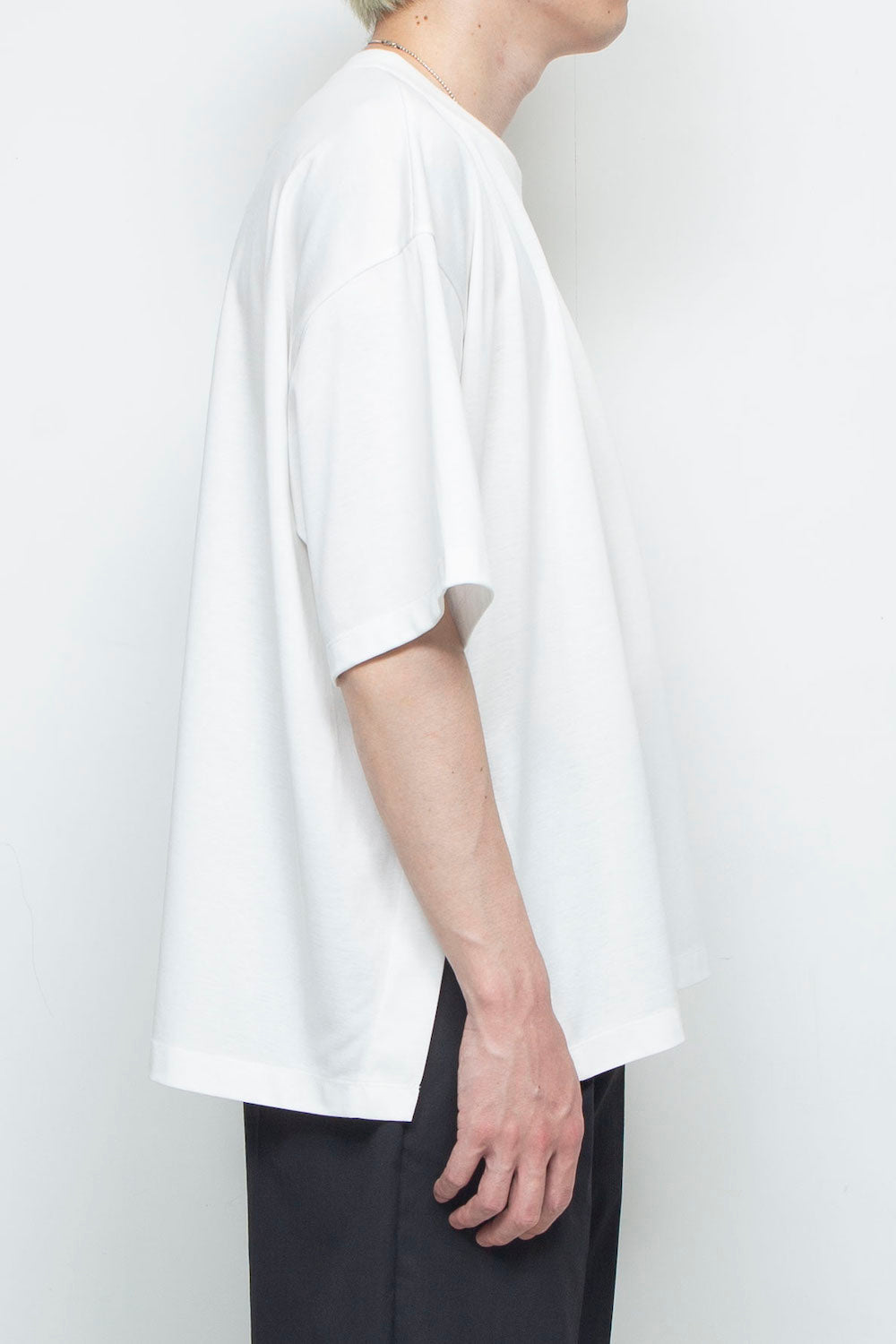 LBLM-TE09-PLN | スーペリアピマコットンオリジナルリブネックTシャツ | WHITE