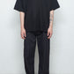 LBLM-TE09-PLN | スーペリアピマコットンオリジナルリブネックTシャツ | BLACK